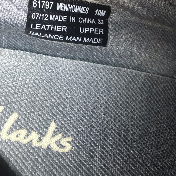 CLARKS, Mens Grey Suede Slip-on Sneaker - Picture 2 of 8